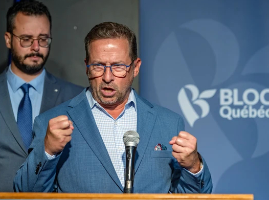 Yves-Francois Blanchet and Louis-Philippe Sauve of the Bloc Quebecois